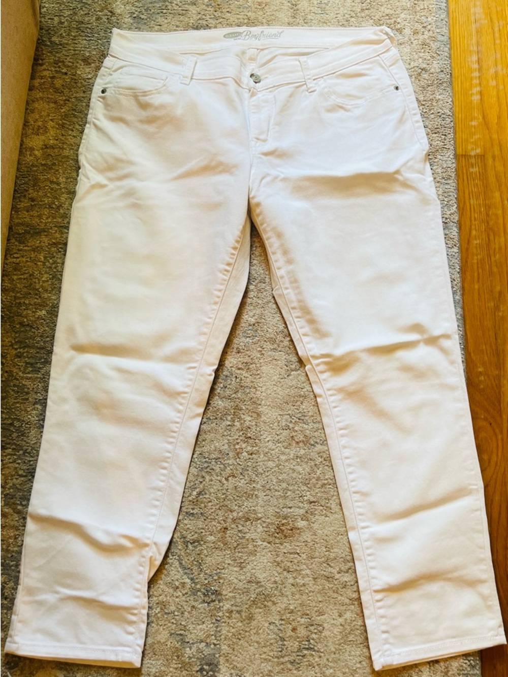 Old Navy White Boyfriend Jeans